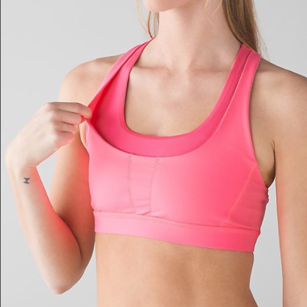 Lululemon RUN STUFF YOUR BRA III Sz 6 Flash Light